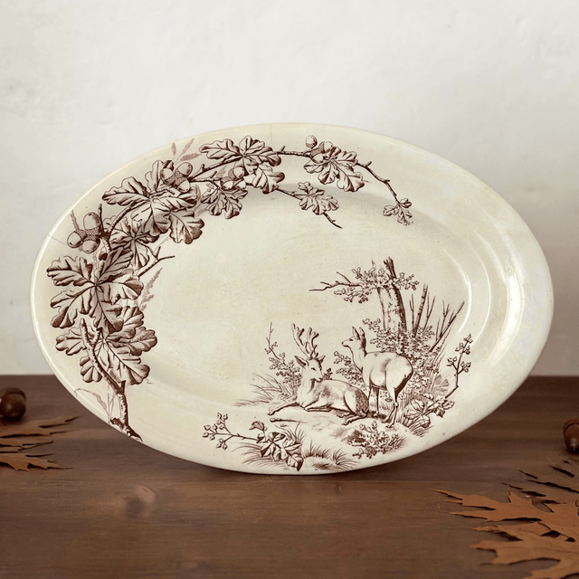 le plat ovale Chasse, Clairefontaine