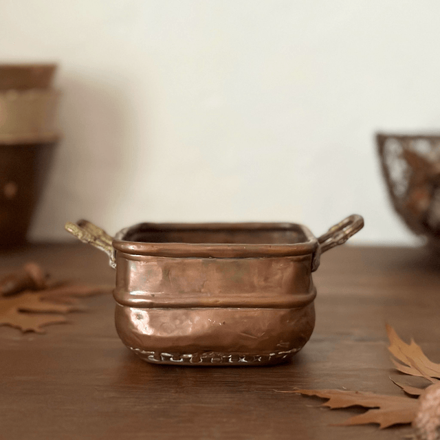 la petite jardinière en cuivre