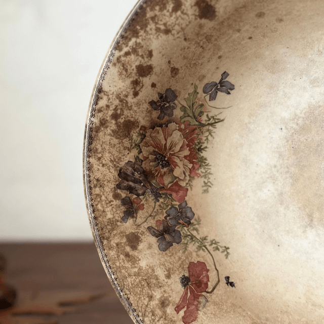 le saladier fleuri, manufacture impériale et royale belge